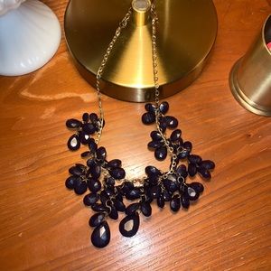 Navy Blue Statement Necklace